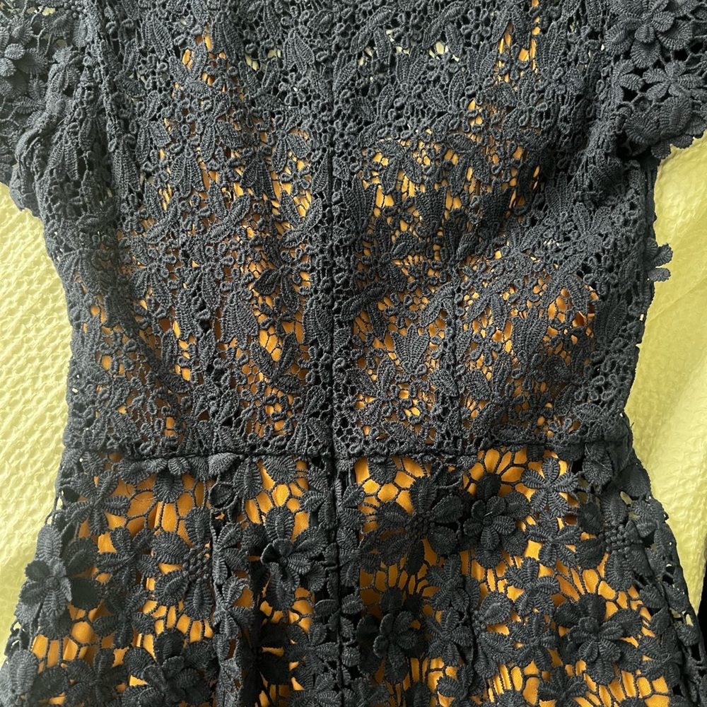 Michael Kors Floral Lace Dress dark navy - Picture 5 of 6